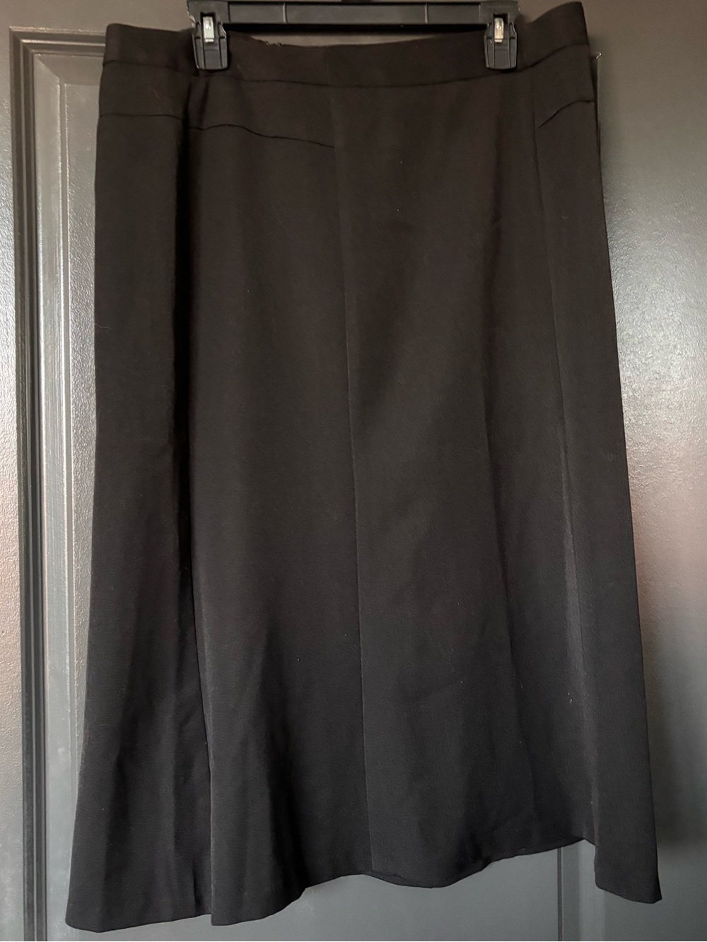 dressbarn Black A-Line Midi Skirt